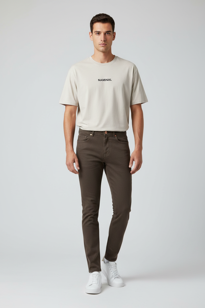 Naminal Basic Casual Pants (Regular) - Camel