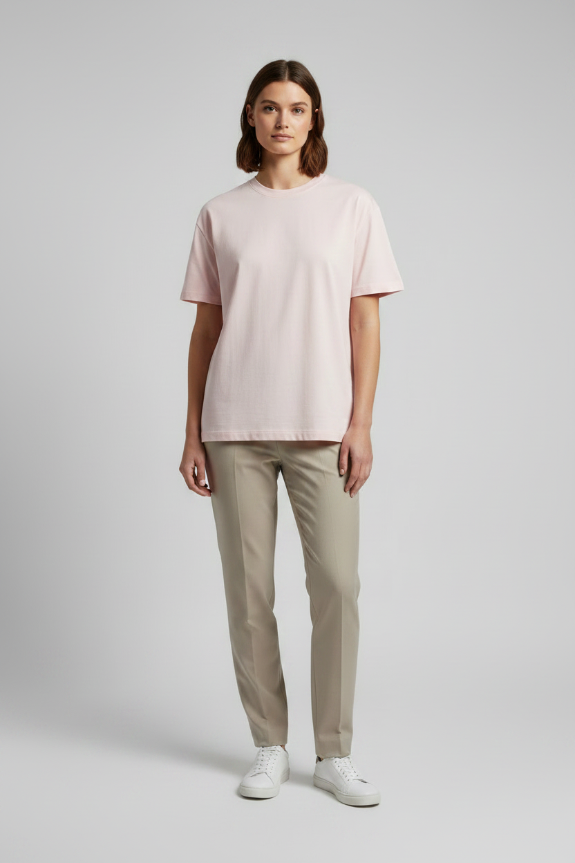 Naminal Basic R.Neck T-Shirt (Oversize) - Rose