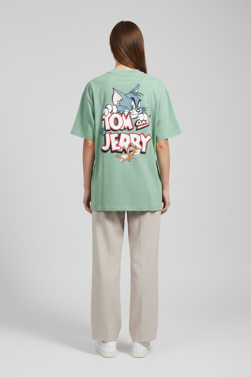 Naminal Graphic R.Neck T-Shirt (Oversize) - Mint