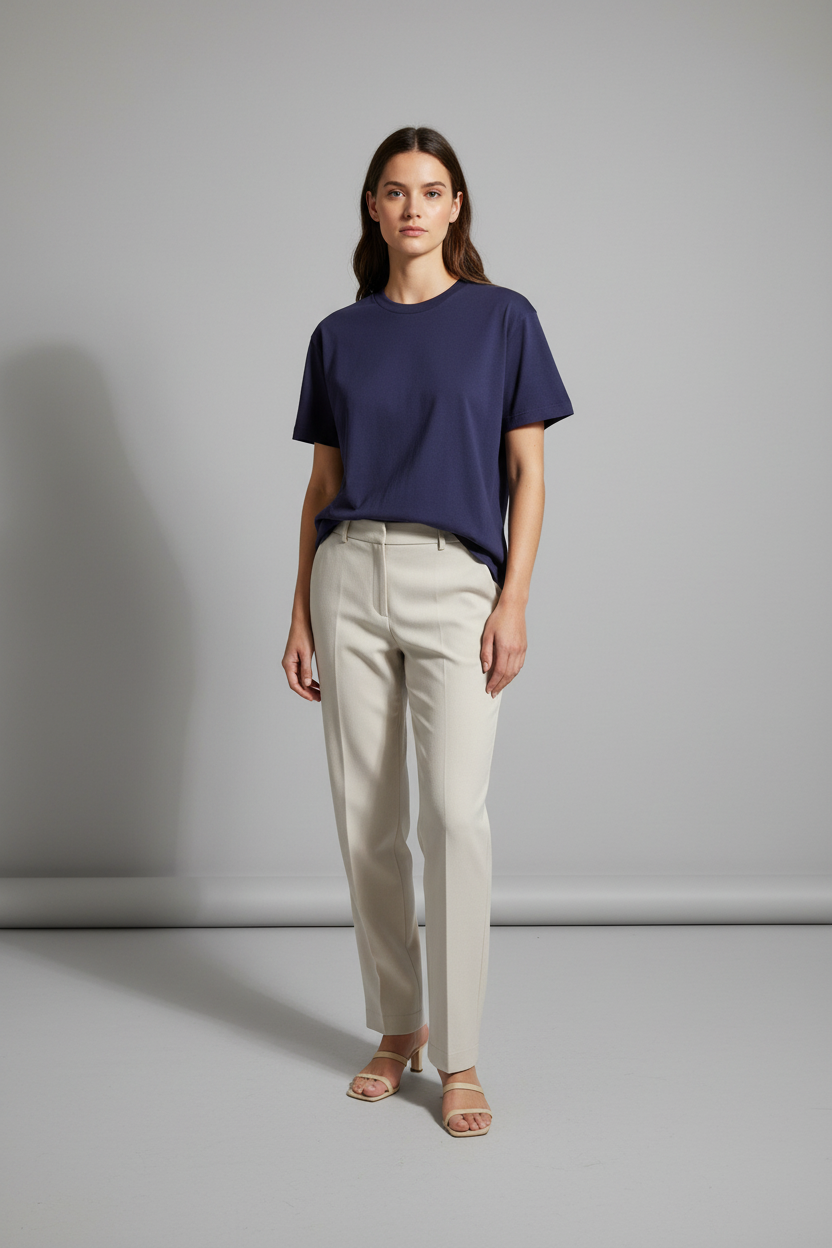 Naminal Basic R.Neck T-Shirt (Oversize) - Navy