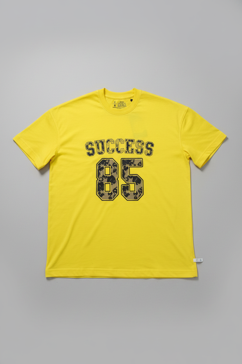 Naminal Graphic R.Neck T-Shirt (Oversize) - Yellow