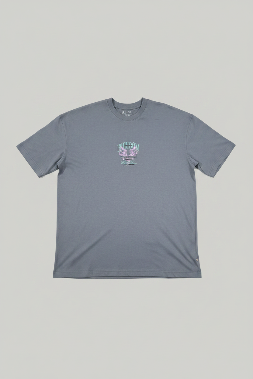 Naminal Graphic R.Neck T-Shirt (Oversize) - Gray